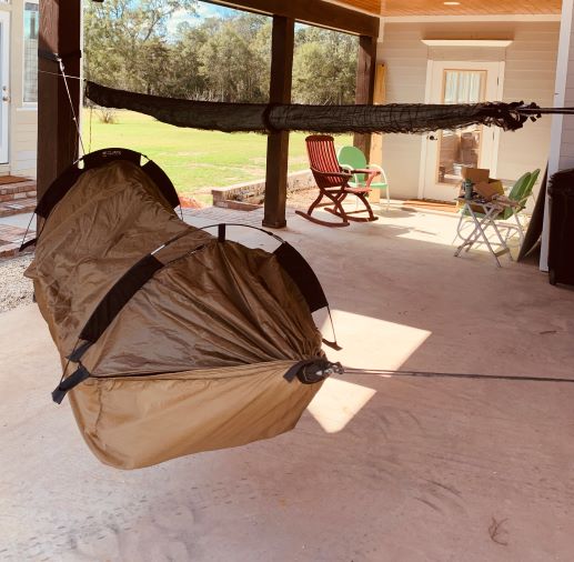 Clark NX270 Hammock with underquilt and Hammock Gear Dyneema tarp