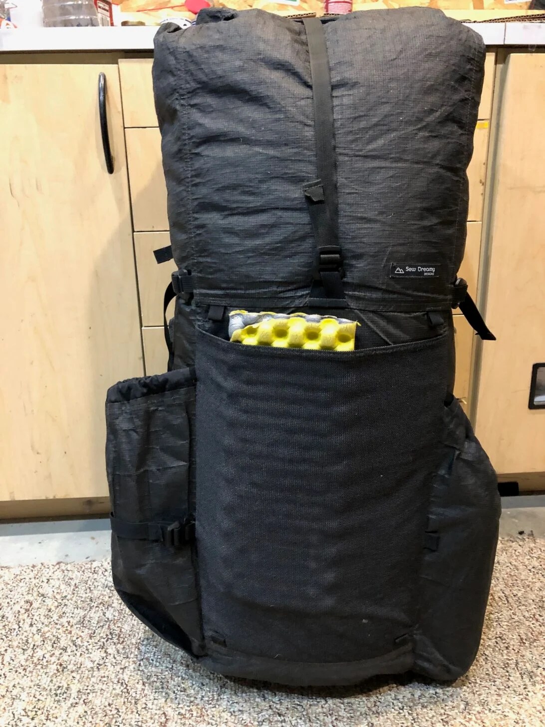 MYOG Ultra 400 Load Hauler/Packrafting Backpack on modified Seek