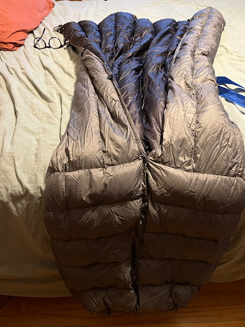 UGQ bandit topQUILT 50 degree 50x66 Backpacking Light