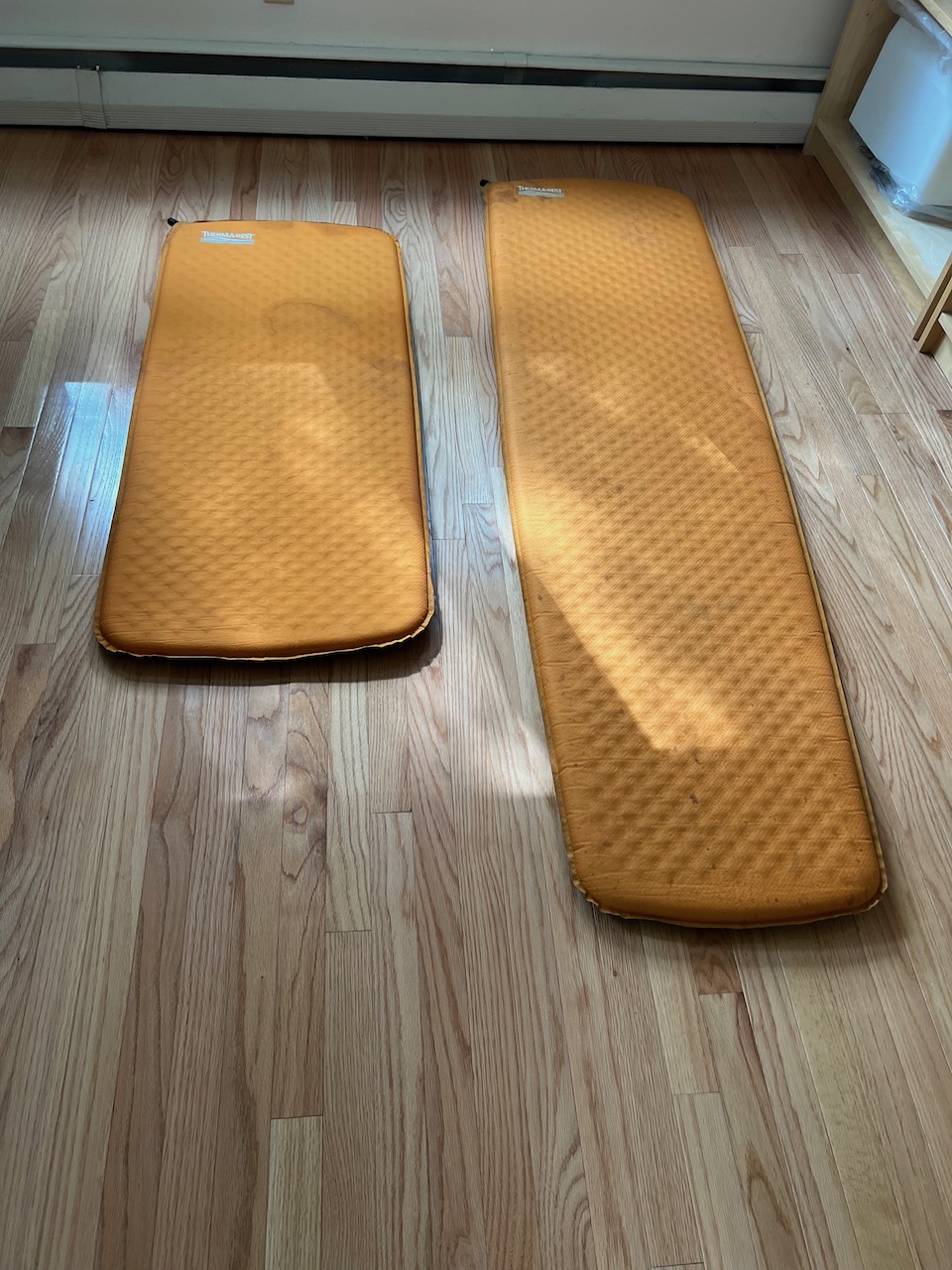 Prolite 4 and Prolite 3 (short) Sleeping pads35 + 25 Backpacking Light