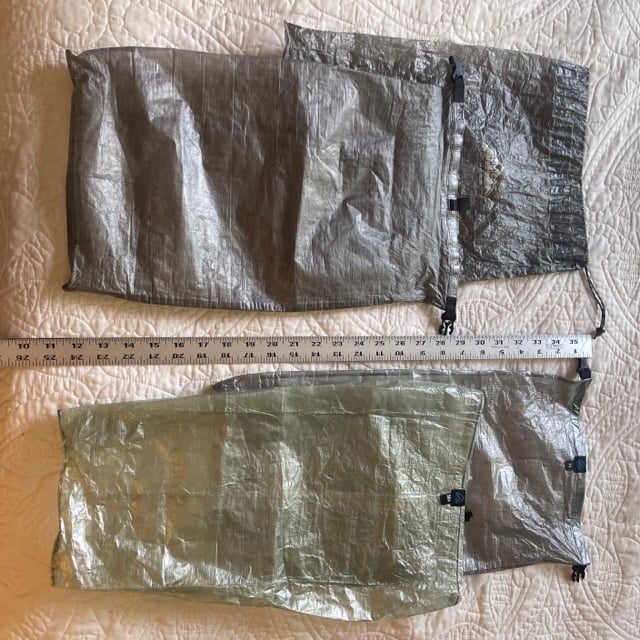 4 DCF stuff sacks, dry bags Zpacks & HMG Backpacking Light