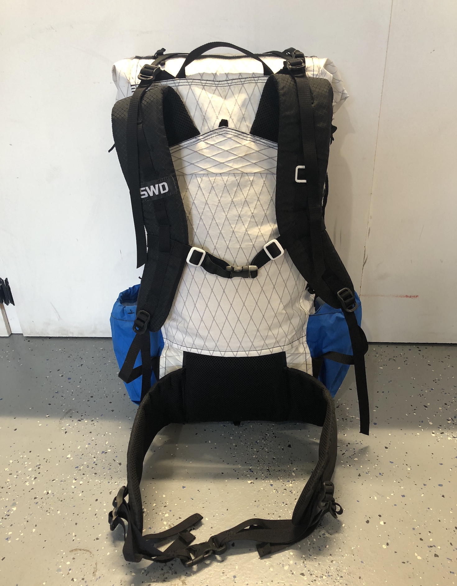 Superior Wilderness Designs Frameless Backpack with integral hip belt