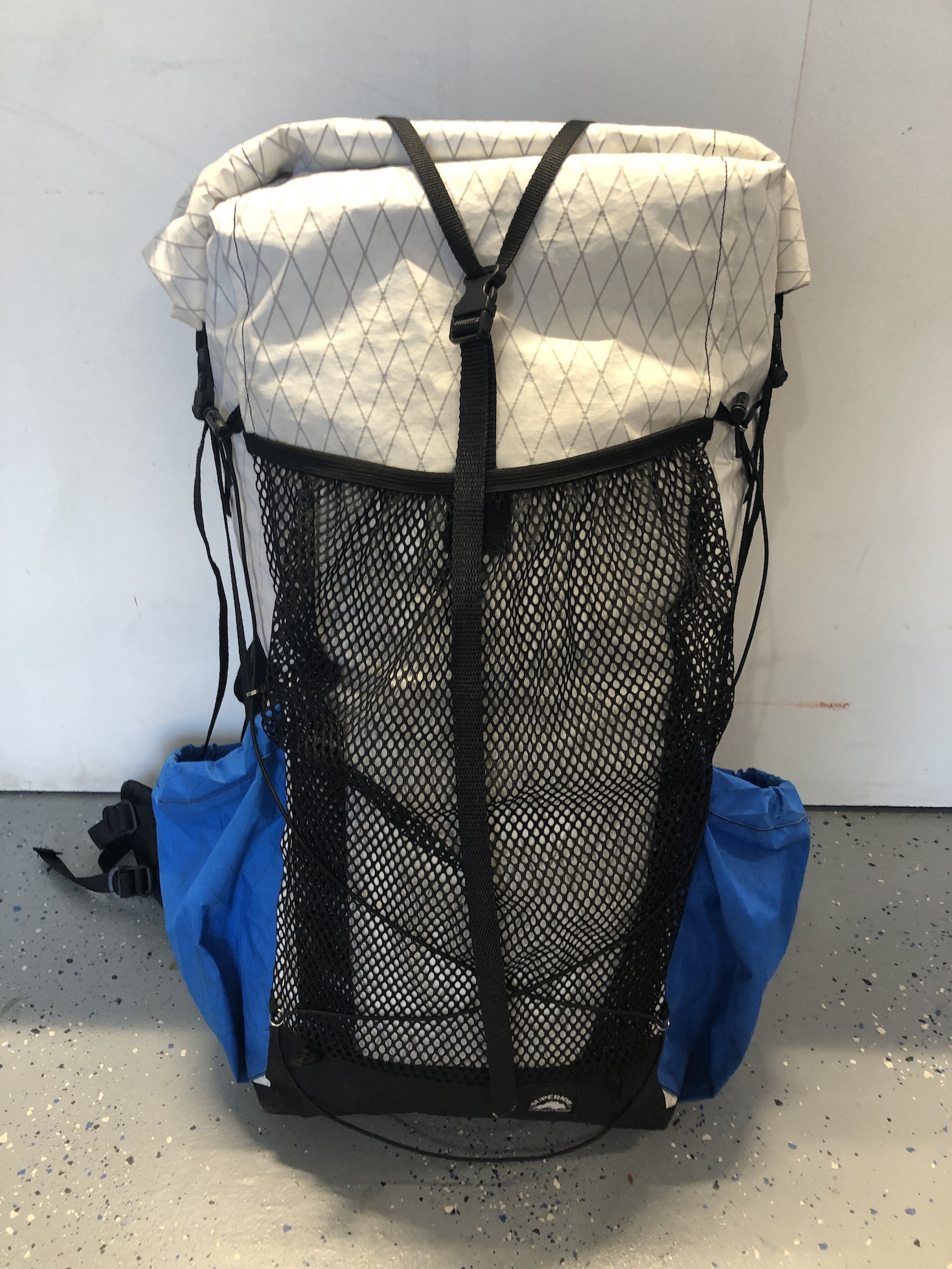 Superior Wilderness Designs Frameless Backpack with integral hip belt