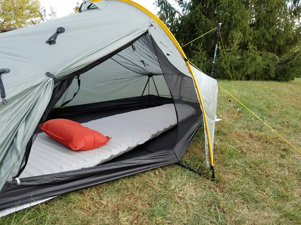 Tricks for setting up tyvek groundsheets under tents Backpacking Light