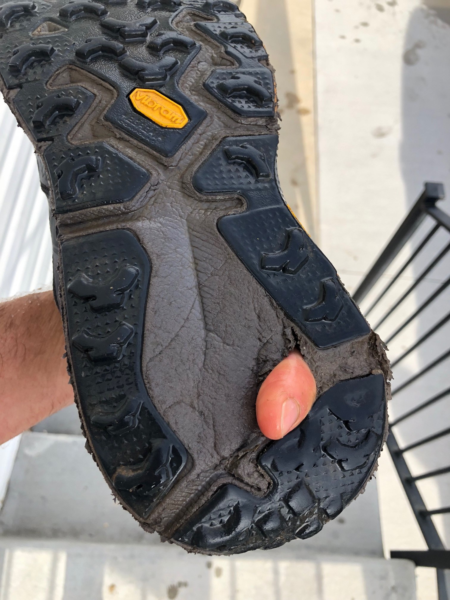 Hoka trail shoe durability / delamination issues! Backpacking Light