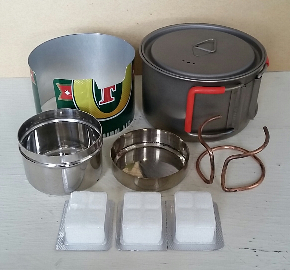 DIY Esbit integrated stove/pot stand Backpacking Light