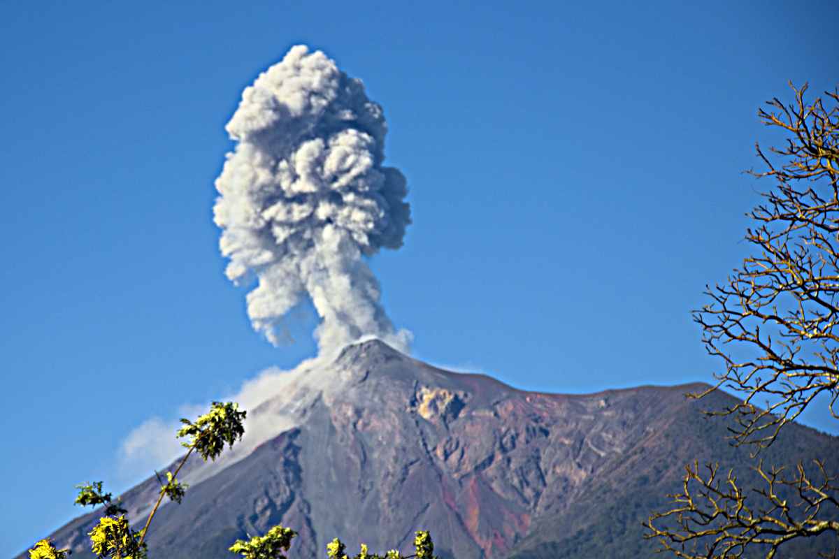 Photo Volcan de Fuego Erupting! Backpacking Worldwide