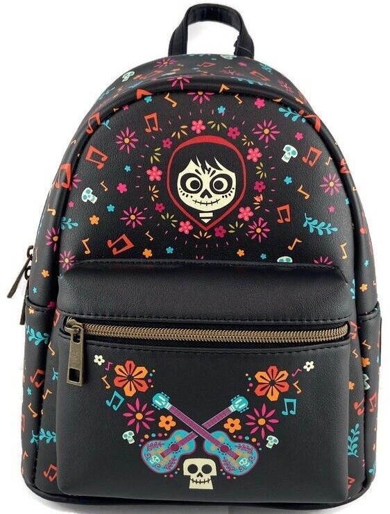 Loungefly Backpack Disney Coco Miguel and Guitars Backpack Sisters