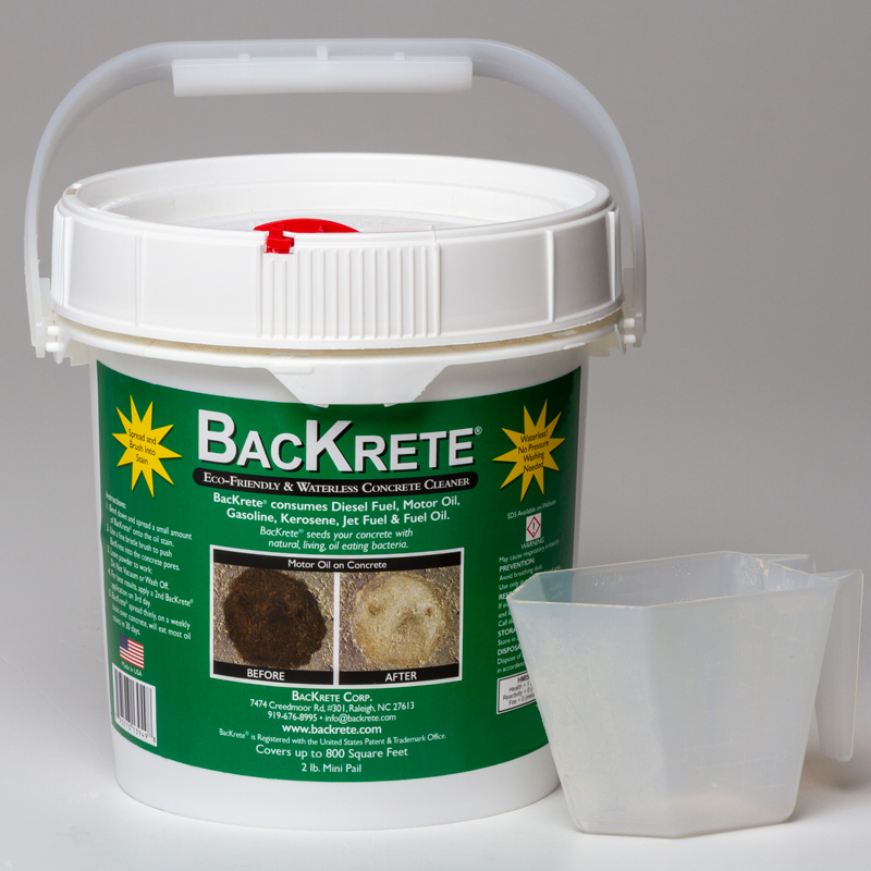 Powdered BacKrete® EcoFriendly & Waterless Concrete Cleaner (2lb) BacKrete