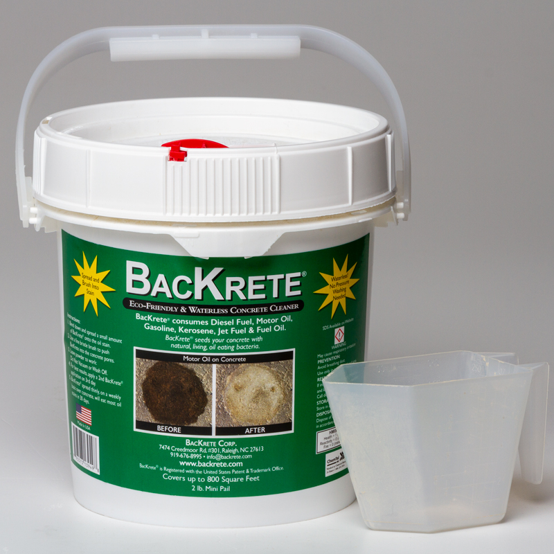 Powdered BacKrete® EcoFriendly & Waterless Concrete Cleaner (2lb