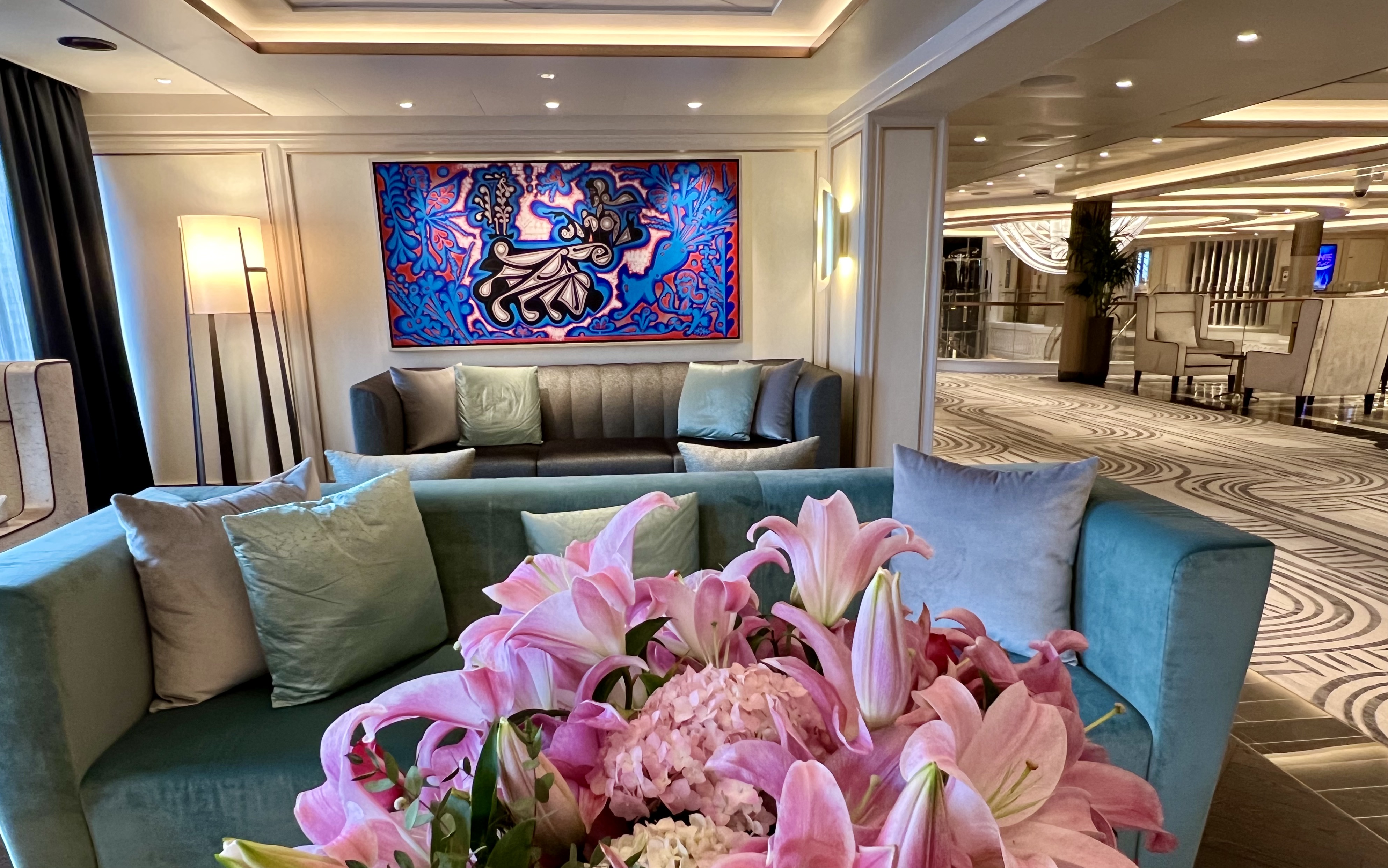 designer furnishings and original art