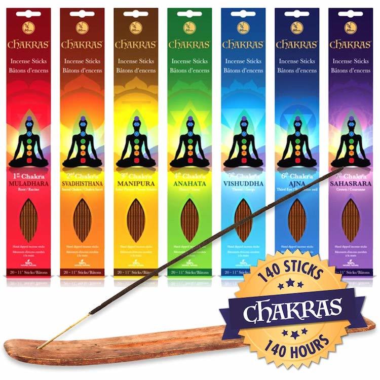 7 Chakras Root To Crown Incense Set Back Roads Living