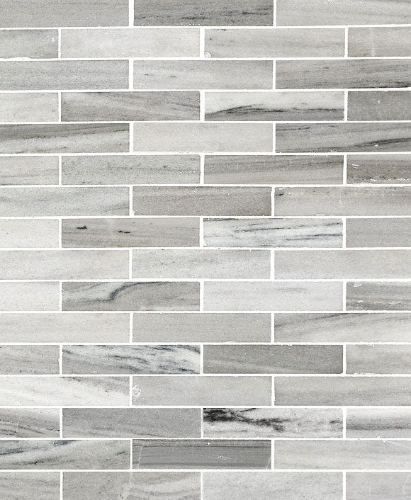Modern White Gray Subway Marble Backsplash Tile