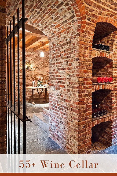 55+ STONE WINE CELLAR ( NATURAL LOOK ) Wine storage rooms