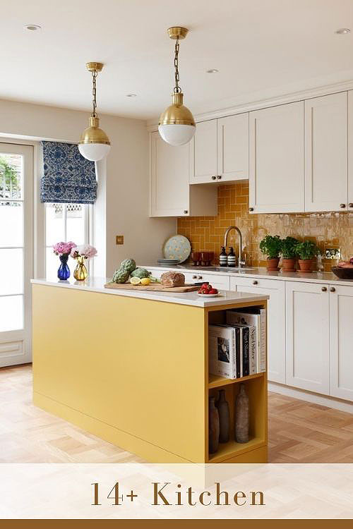 PROBLEM Backsplash for Yellow Kitchen Complete Yellow Shade with