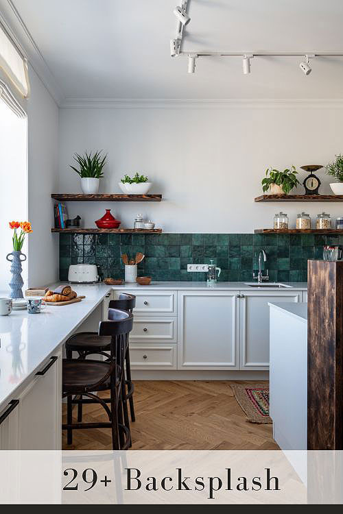 29+ Glossy Kitchen Backsplash ( GLAMOROUS ) Shiny Tiles