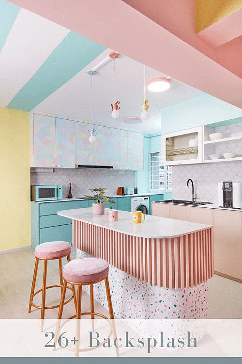 26+ Retro Kitchen Backsplash ( CHARMING ) Vintage Designs