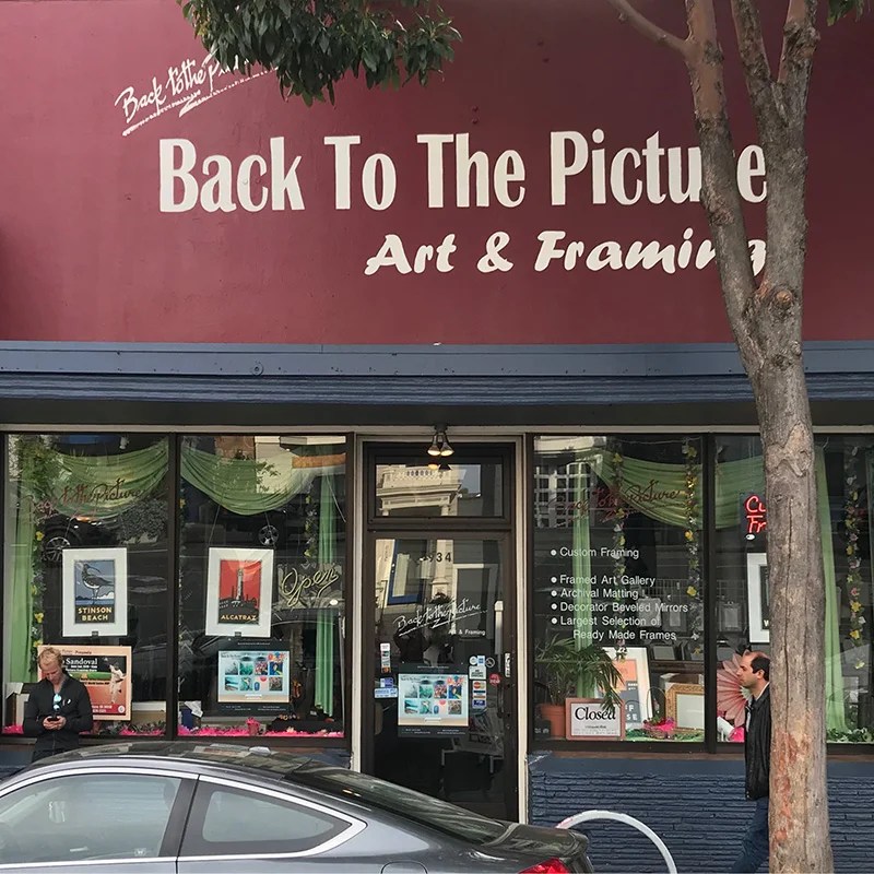 Back to the Picture Framing San Francisco for over 30 years