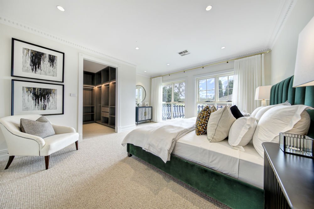 Turramurra House Versaille Parquetry Stained into Teak Brown