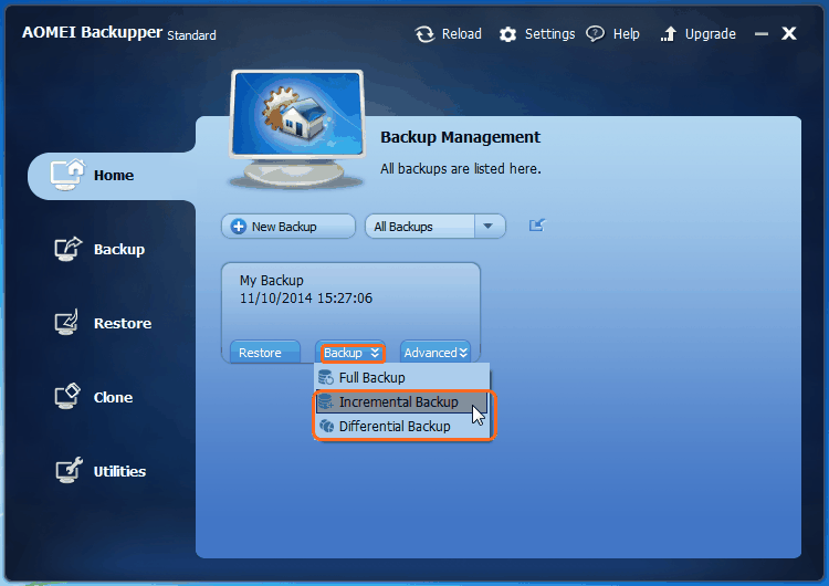 How to Perform an Incremental Backup in Windows 7?