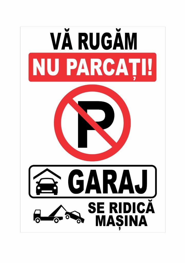 Placuta Nu Parcati realizata din alubond, rezistenta, nu se poate rupe sau deteriora datorita intemperiilor.