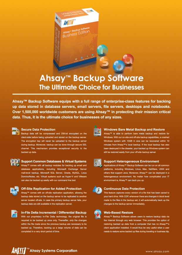 Ahsay Backup Software The Ultimate Choice for Businesses Storage
