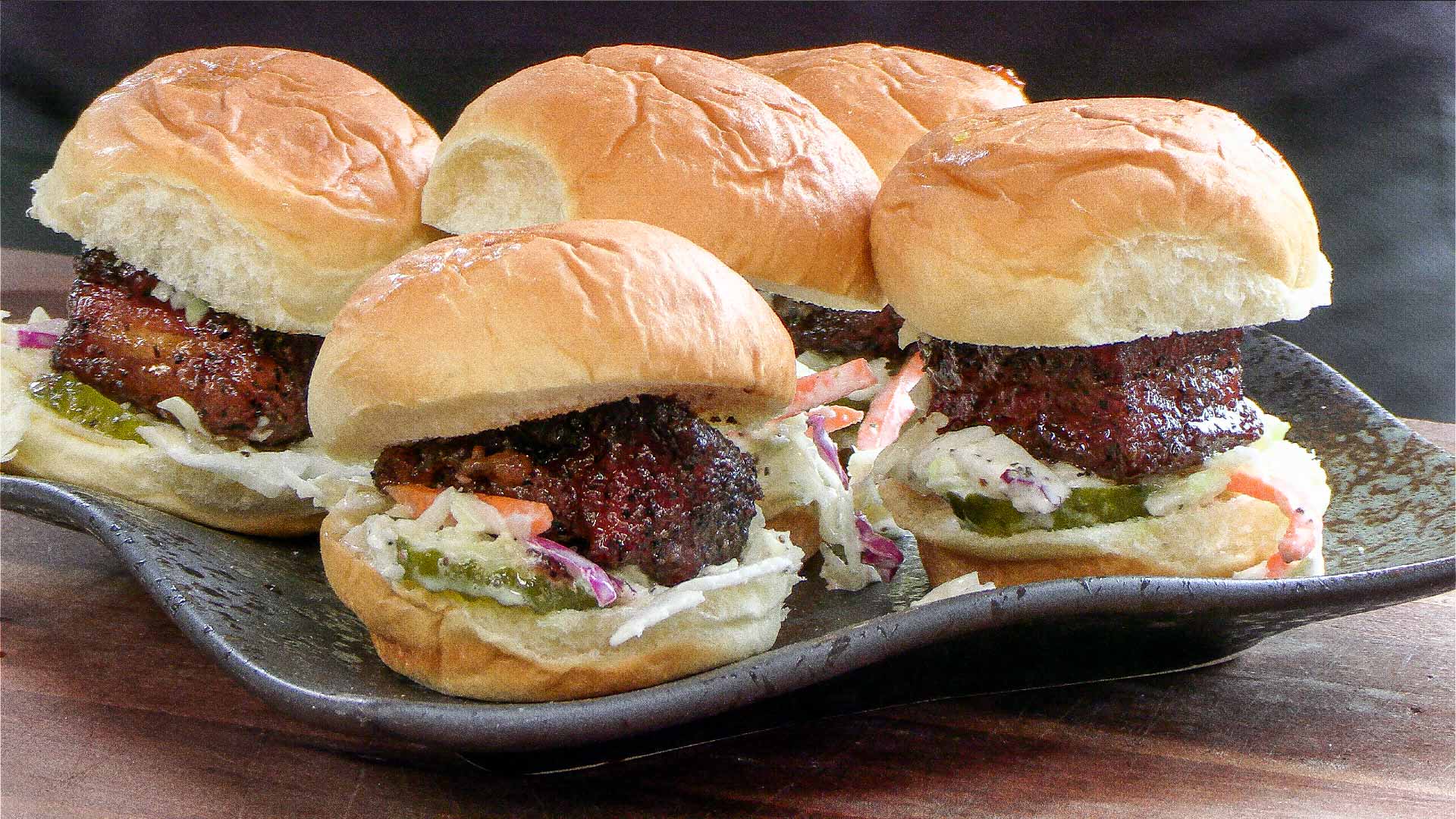 CherryGlazed, Pork Belly Slider Recipe Exmark's Backyard Life