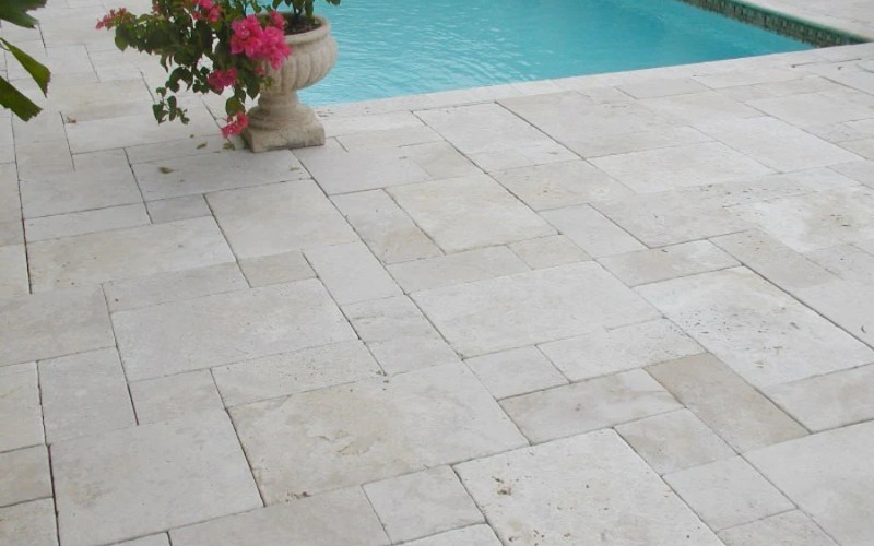Travertine vs Concrete Pavers for Pool Decks Backyard Advisor