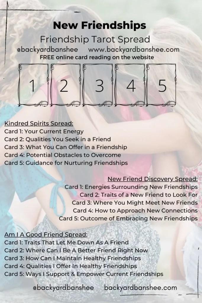 Friendship Tarot Spread 10+ Friendship Situations For The Cards