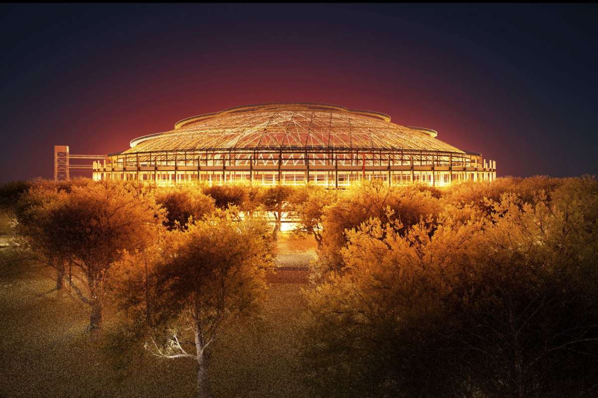A Swimming Pool at the Astrodome Backyard Bay