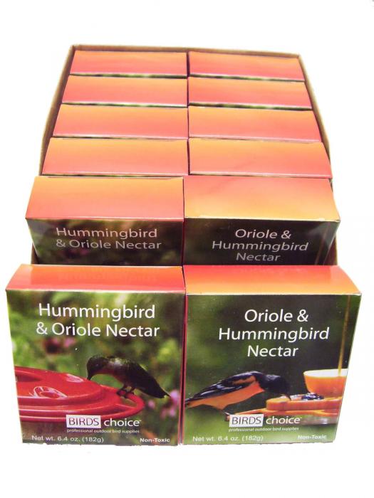 Hummingbird & Oriole Nectar (Case of 12 8oz Resealable Packages