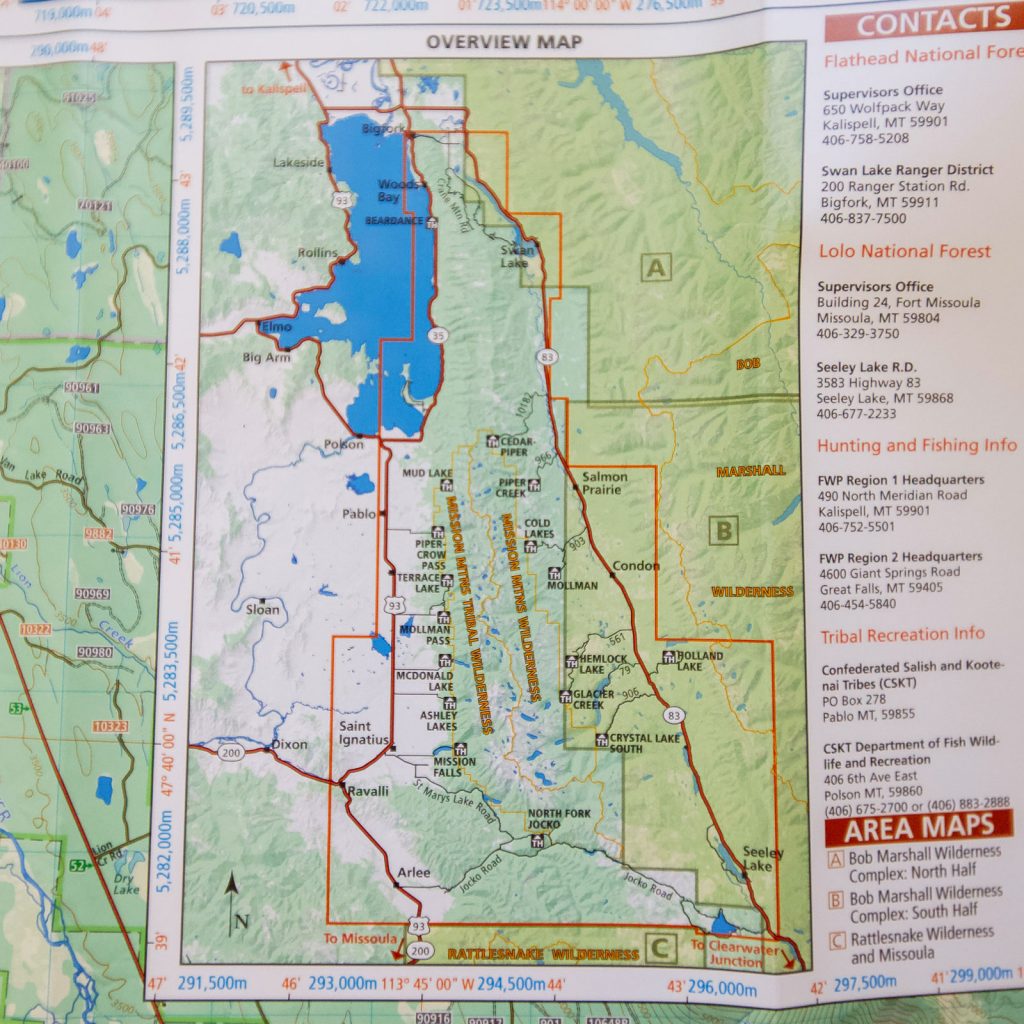 Tobacco Root Mountains Trail Map Backyard Montana