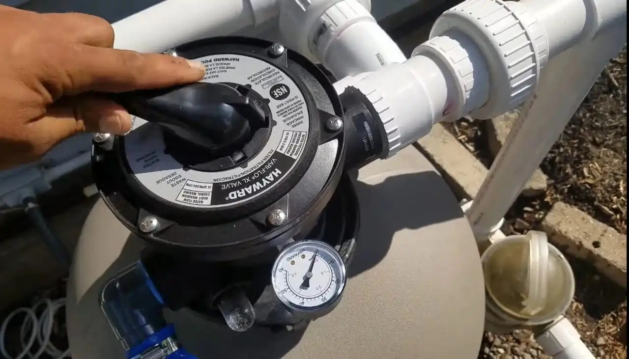 (RIGHT WAY) To Backwash Hayward Pool Filter Sand & DE Backyard Sensei