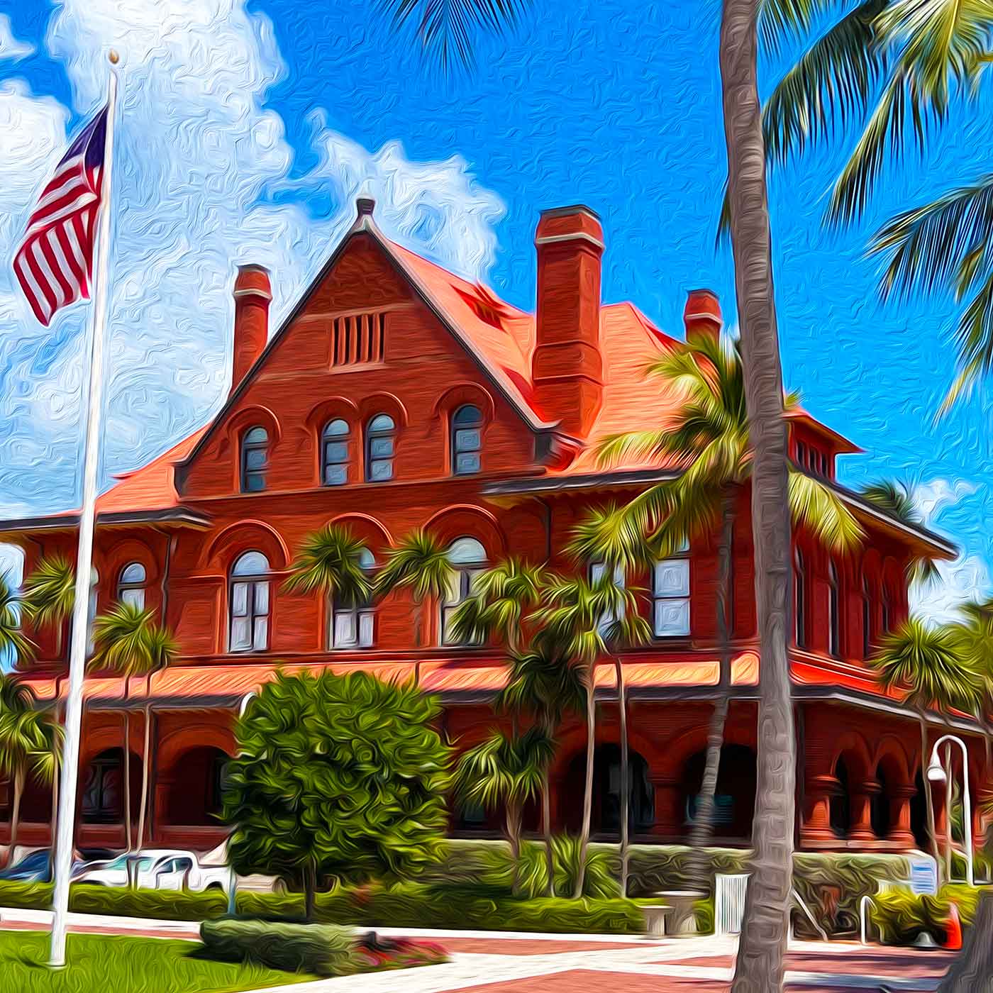 Custom House Art Museum A Key West Art Gallery Backyards of Key