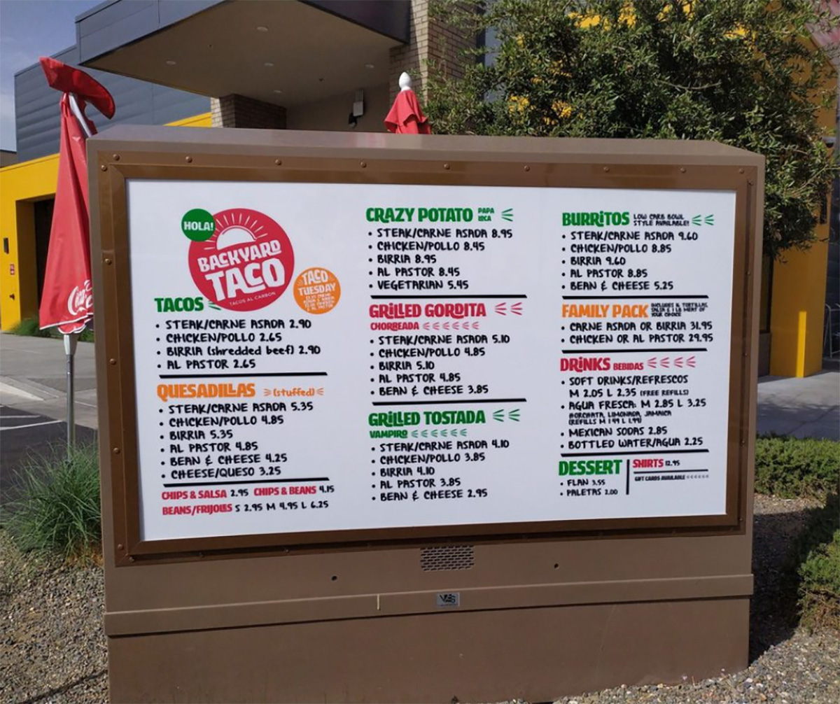 Backyard Taco on Higley Gilbert Arizona