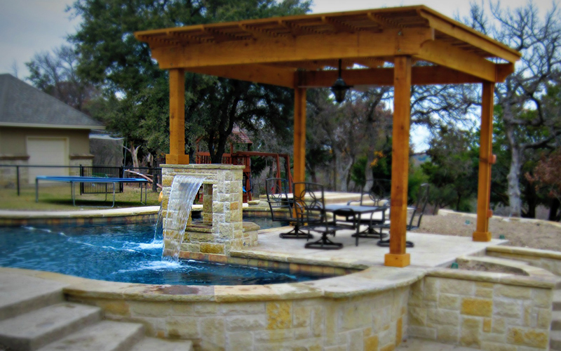 Puryear Custom Pools Fort Worth, TX Backyard Work