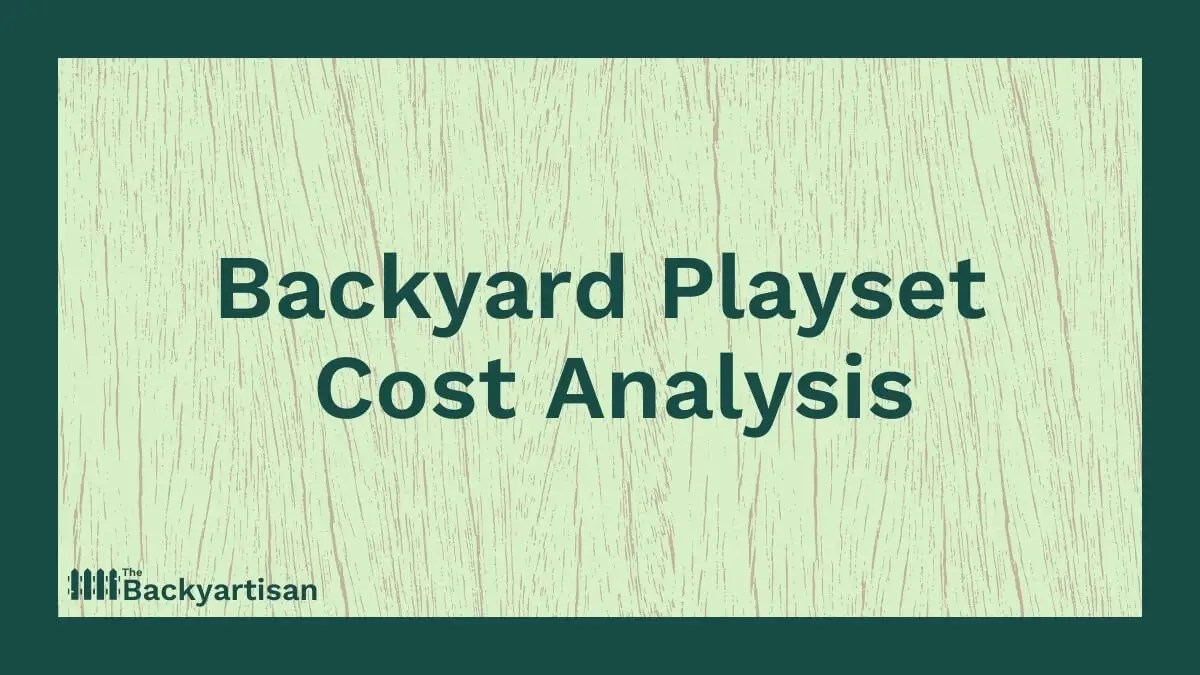 Average Swing Set Cost New Data, 126 Playsets Analyzed