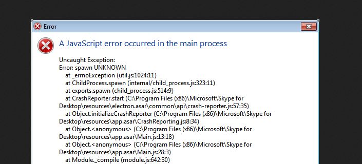 Cara mengatasi Error discord A JavaScript error occurred in the main