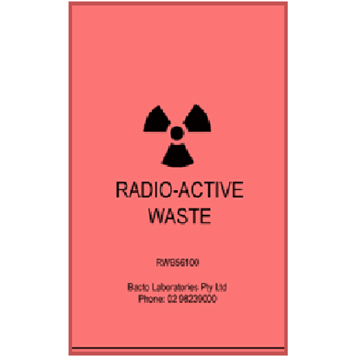 Red Radioactive Waste Bags, 56 x 100cm, Box 100