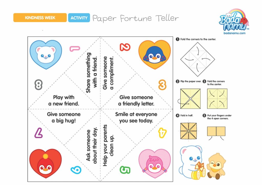 Day 2 Paper Fortune Teller Badanamu