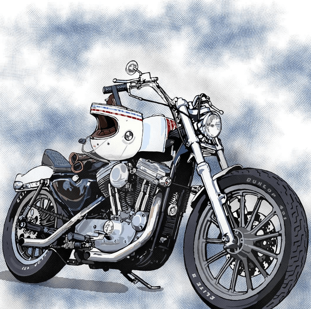 Badass Motorcycle Art by Kamu666