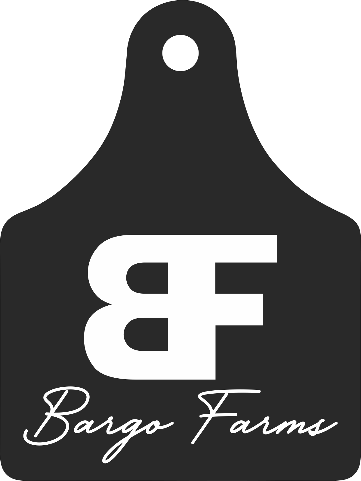 Custom Cattle Tag Decals 5 EA Silver at 8″ Tall Bad Bass Designs