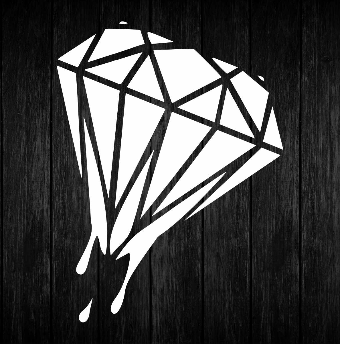 Dripping Diamond Decal Bad Bass Designs