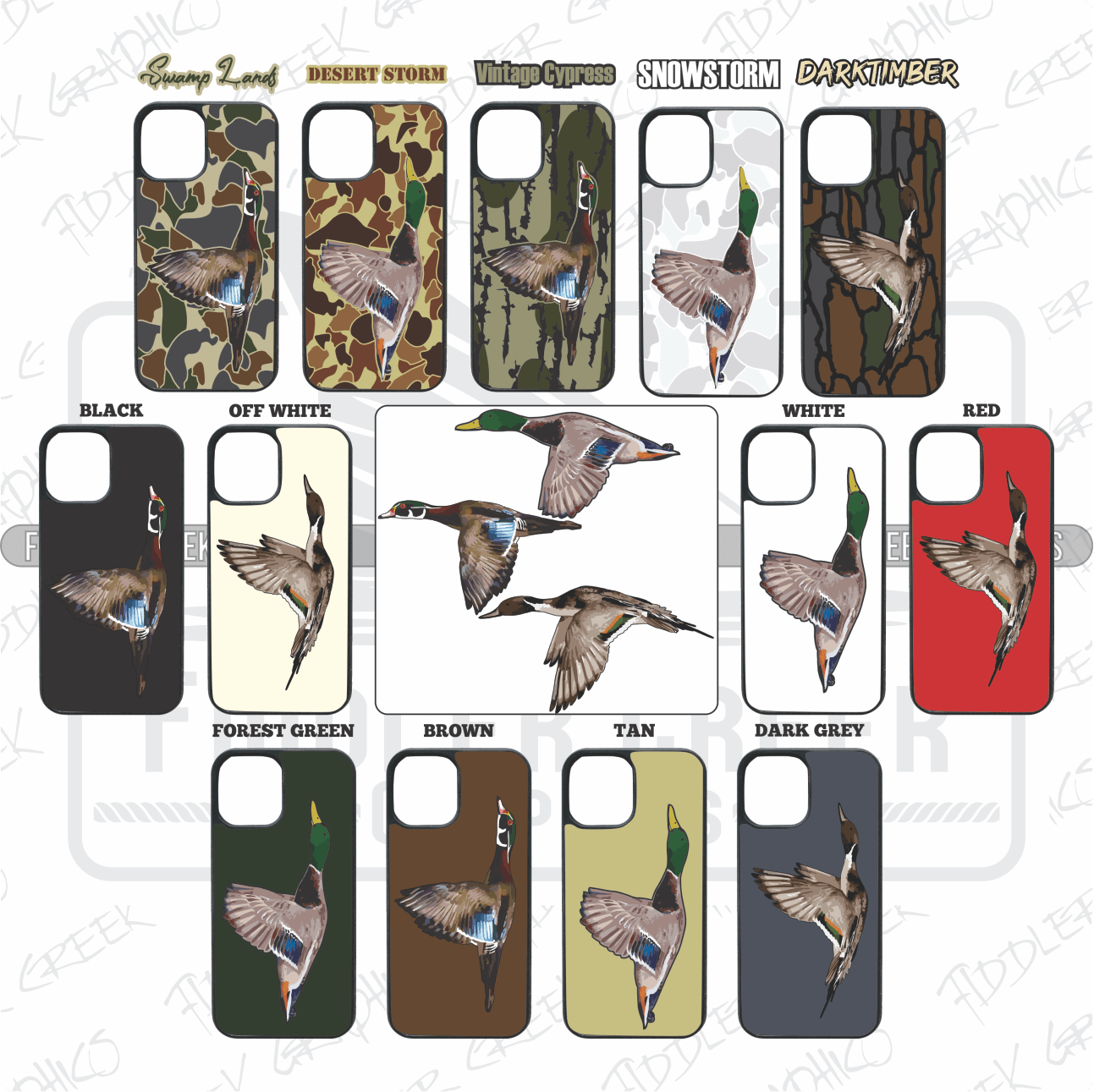 Iphone Waterfowl Series Phone Case Bad Bass Designs
