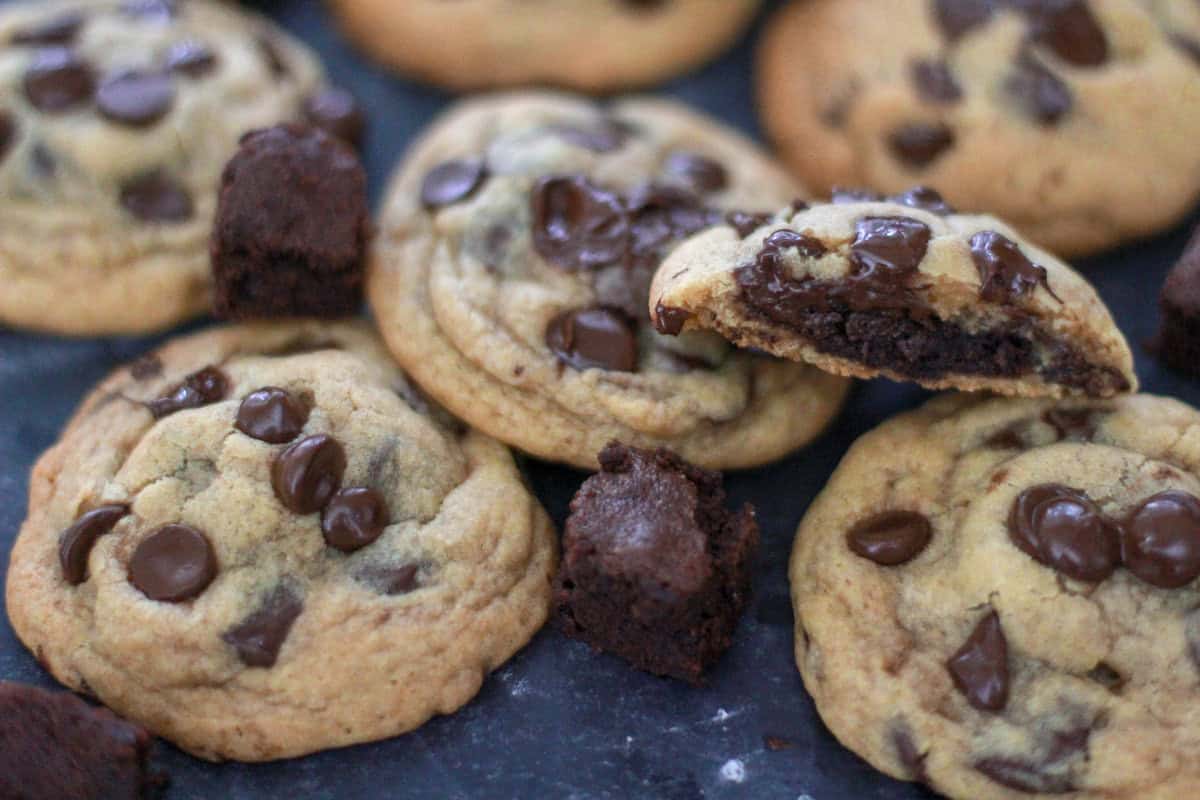 Brownie Stuffed Chocolate Chip Cookies Bad Batch Baking Restaurant