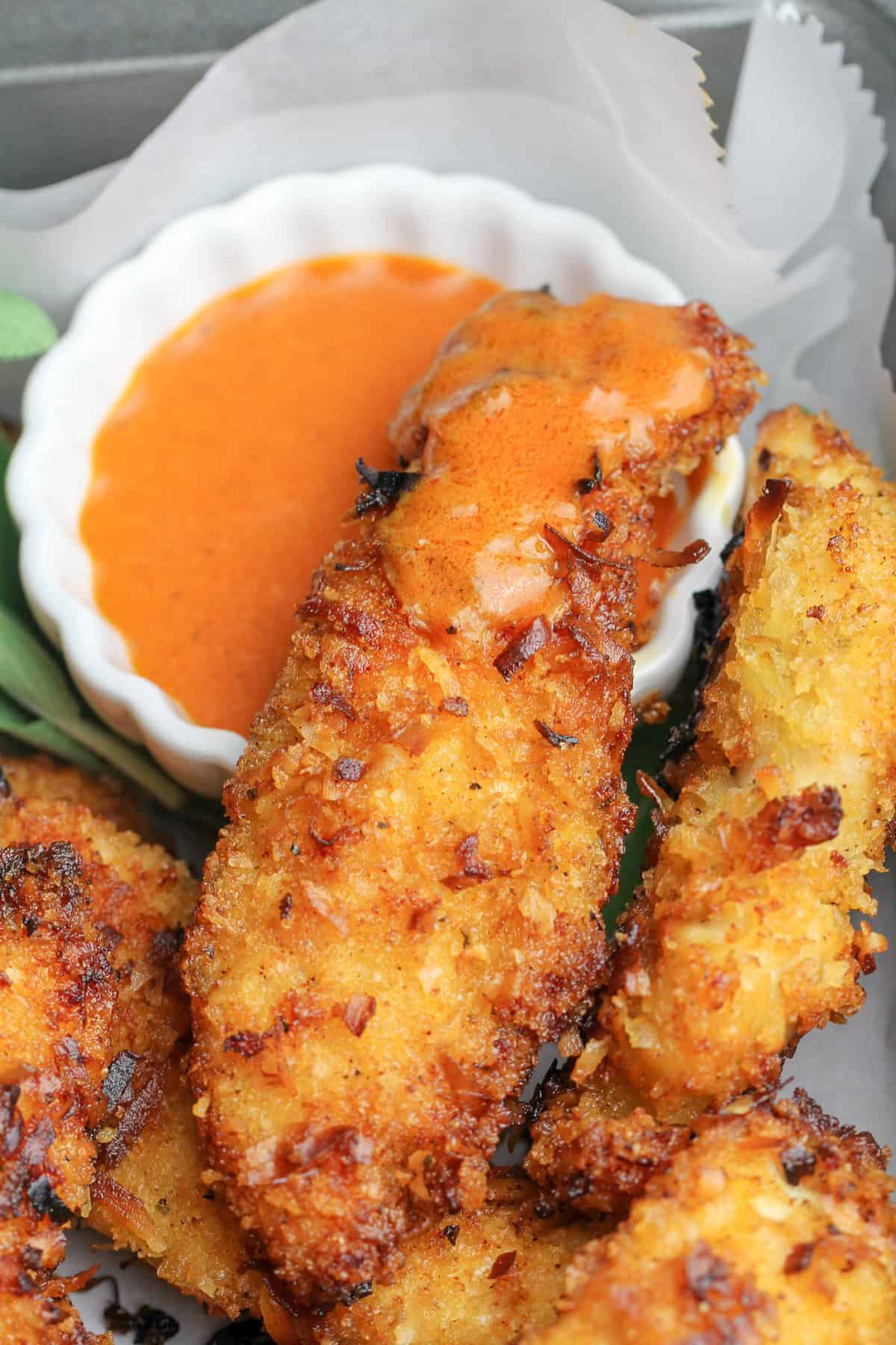 Spicy Coconut Chicken Tenders Bad Batch Baking Restaurant Copycat
