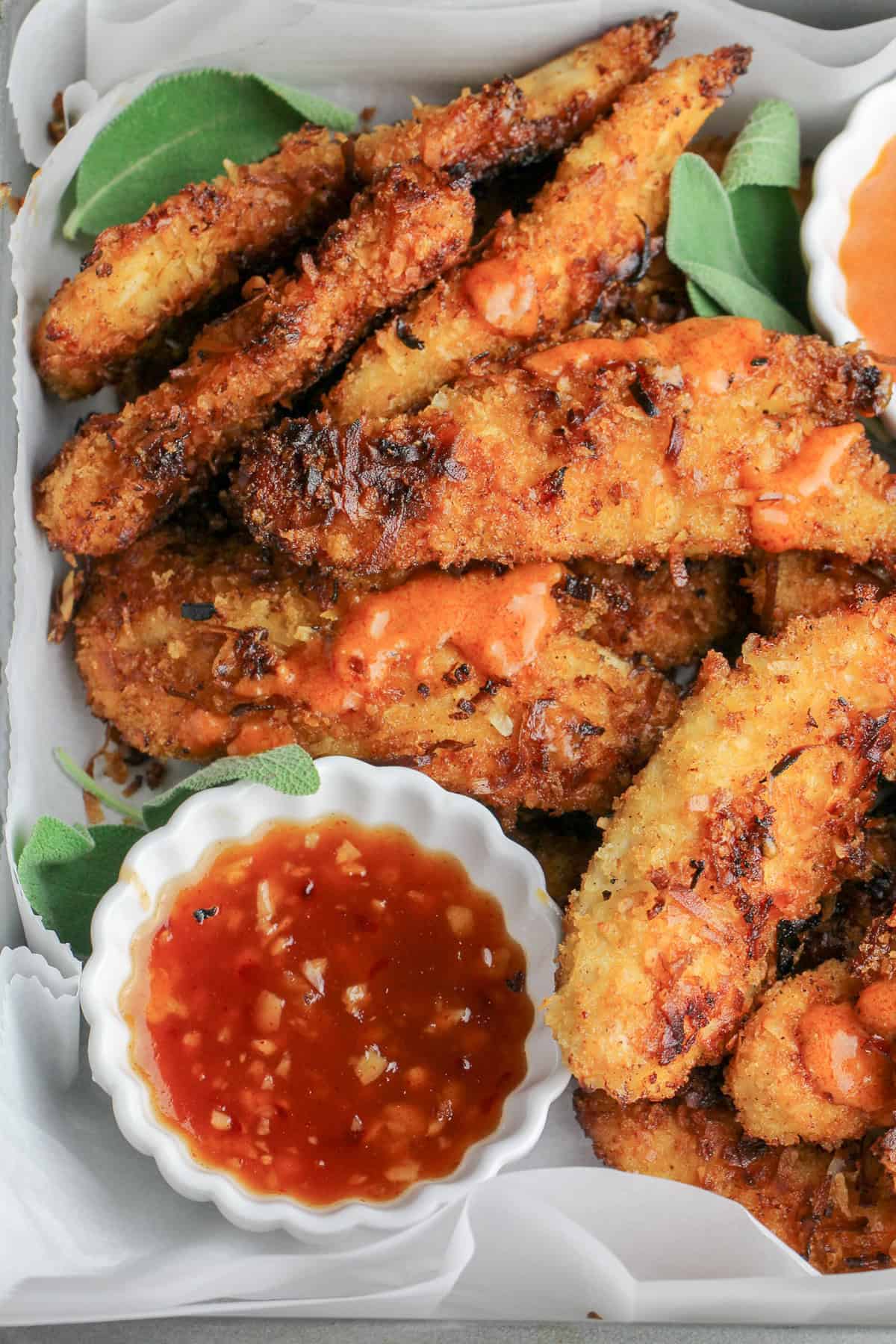 Spicy Coconut Chicken Tenders Bad Batch Baking Restaurant Copycat