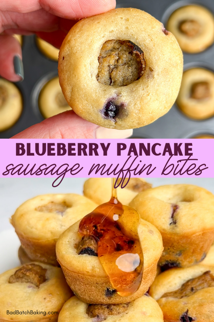 Blueberry Pancake Sausage Muffins Bad Batch Baking Family Favorite