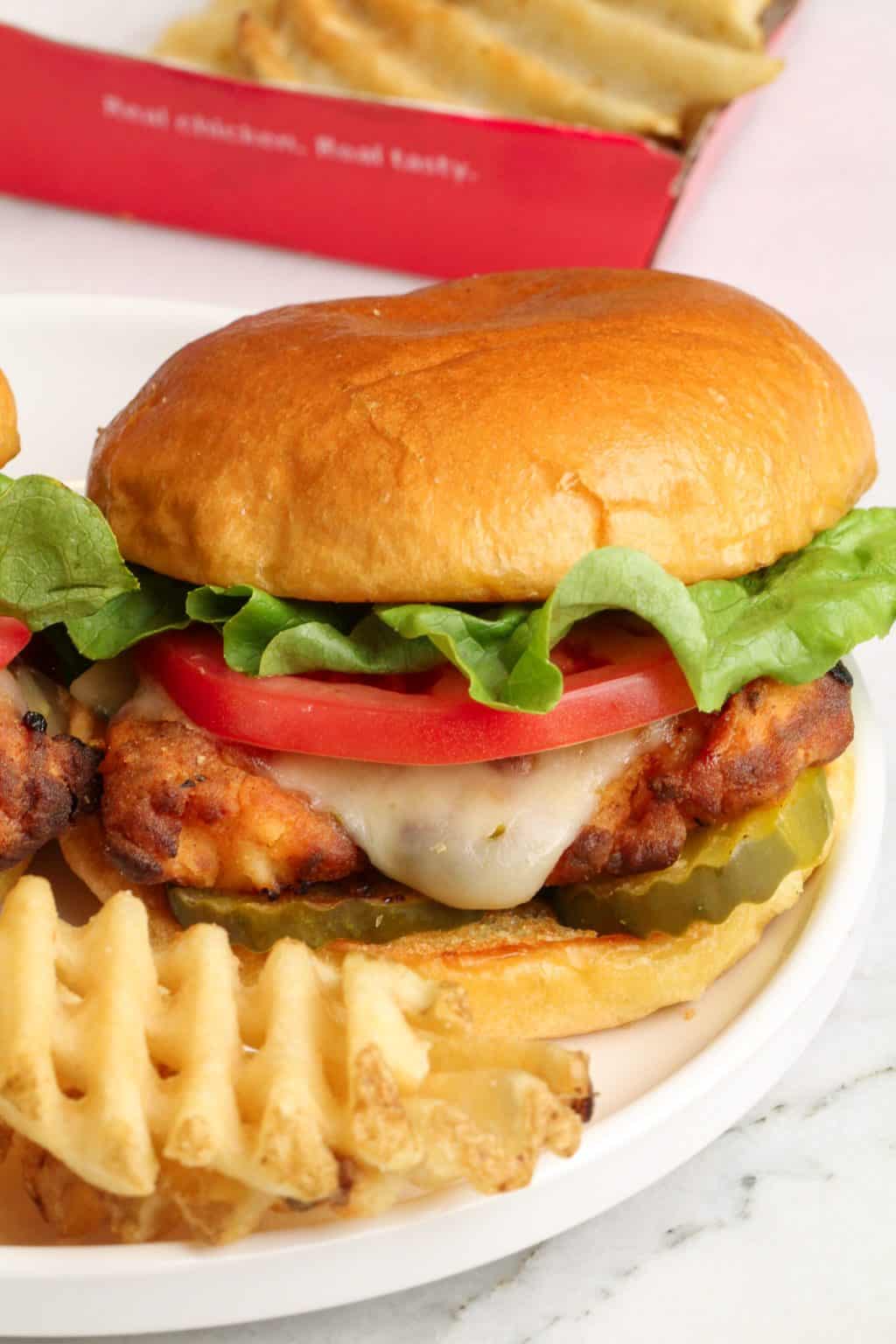 Spicy ChickfilA Sandwich Recipe (Air Fryer Friendly) Bad Batch Baking