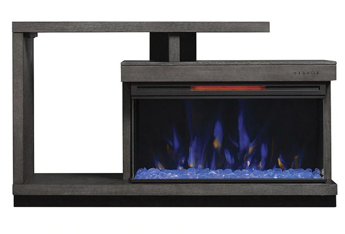 Buy Wright Grey Fireplace Tv Console Part 113088t Badcock More